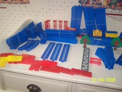 Trein met toebehoren
